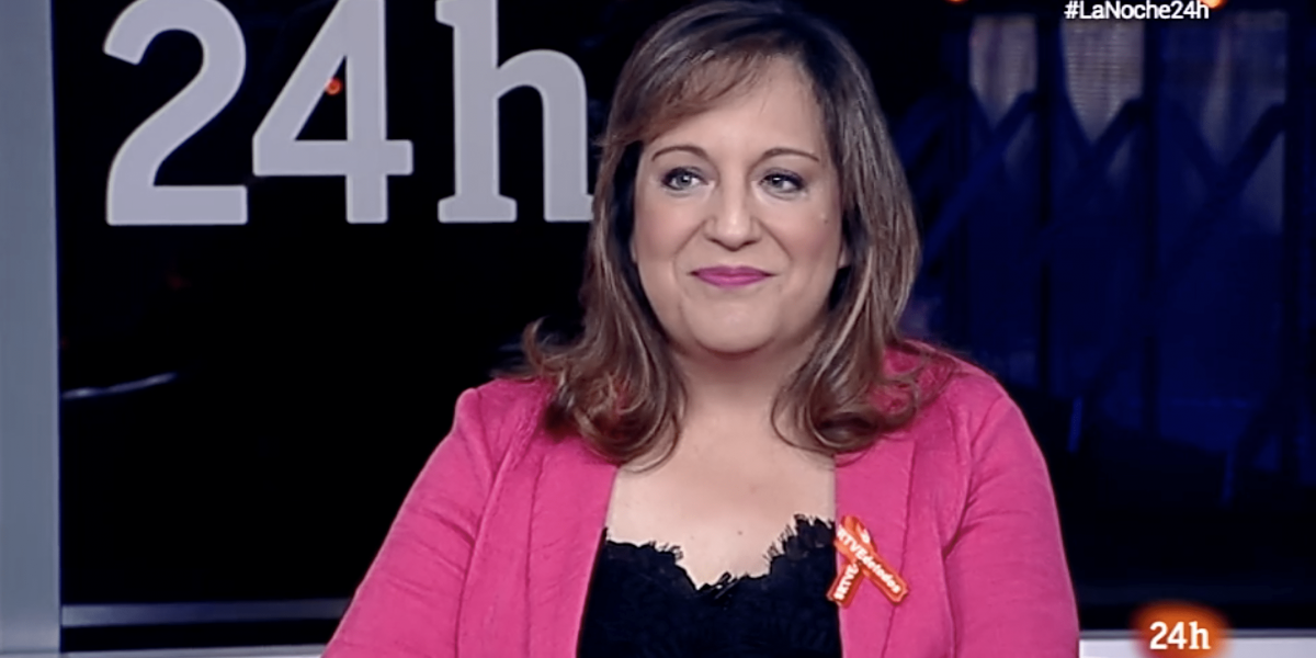 Iratxe García en La noche en 24 horas de RTVE el día 14 de junio de 2018