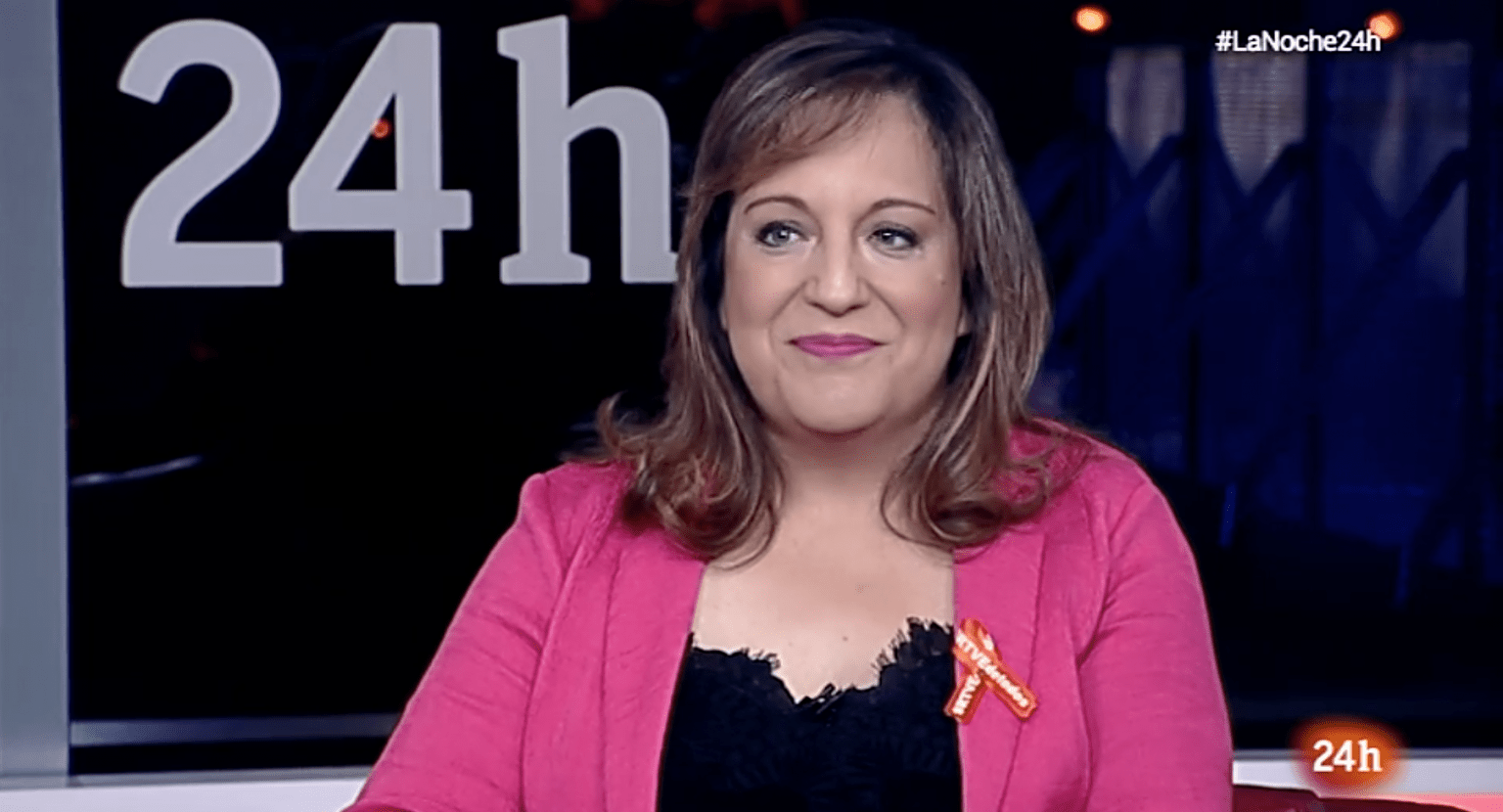 Iratxe García en La noche en 24 horas de RTVE el día 14 de junio de 2018