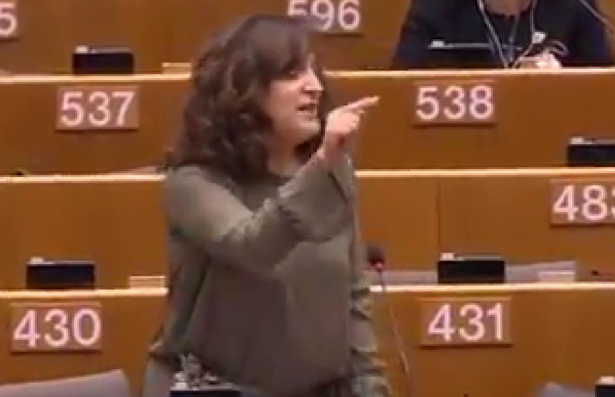 Respuesta de Iratxe García al eurodiputado que defiende que las mujeres cobren menos